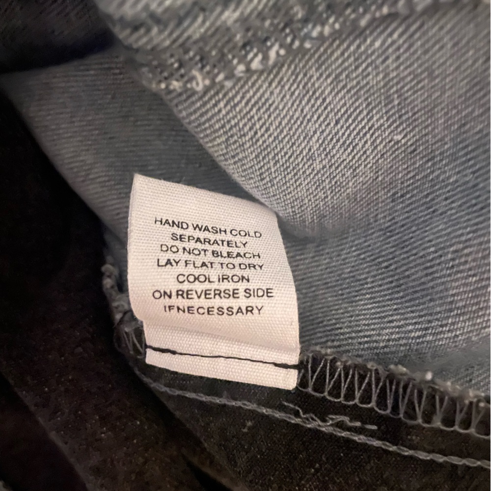 SHOP ZOCO. Silverado Black and Blue Denim Jacket with Floral Detail NWT - Picture 11 of 16